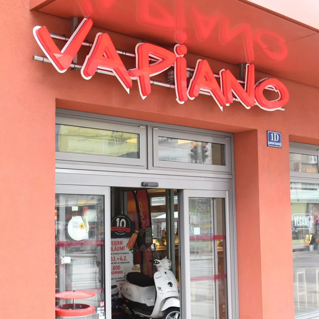 Hygienische Wände und Decken für Vapiano